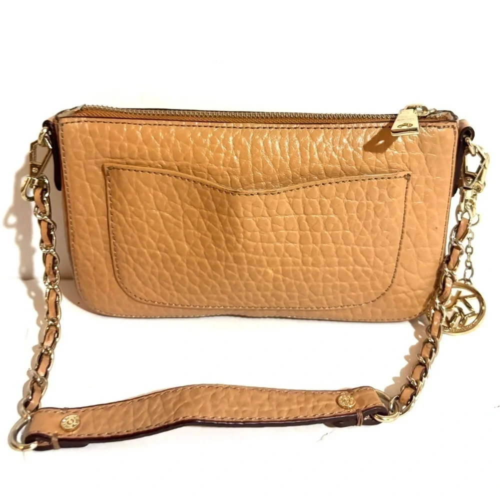 DKnyElegant Tan Leather Chain Strap shoulder Bag